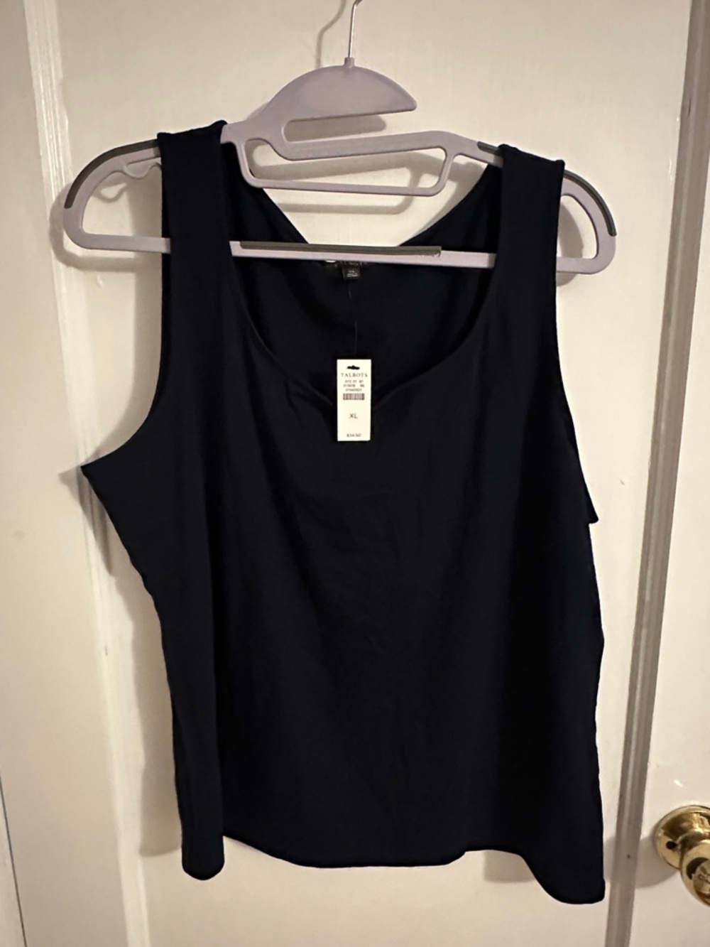 Talbots Dark Navy Scoop Neck Tank Top